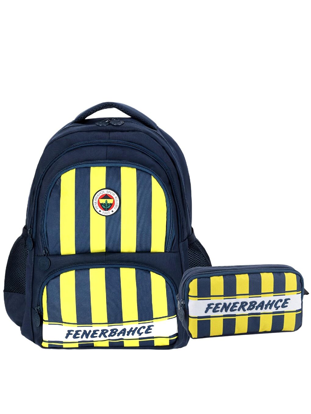 3 Bölmeli Çubuklu Okul Çantası + Kalemlik