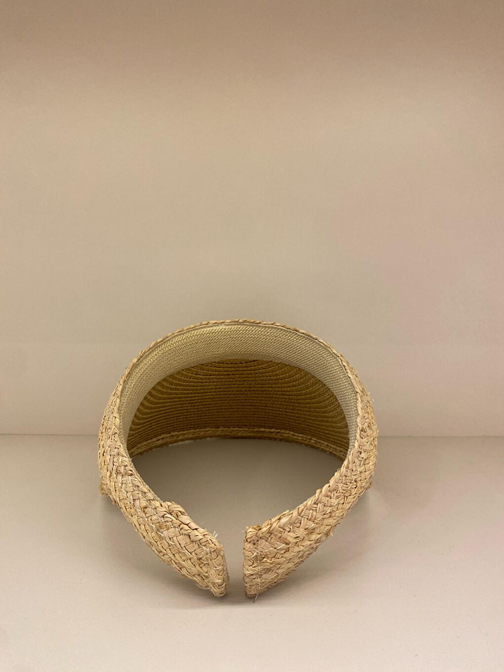 Kahverengi Camel Hasır Vizör Şapka Güneş Koruyucu Özellikli Günlük Kullanıma İdeal HSR2105-2