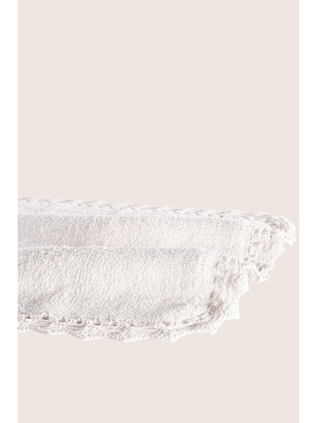 Rona Tekli Banyo Paspası Ekru %100 Pamuk 70x110-1