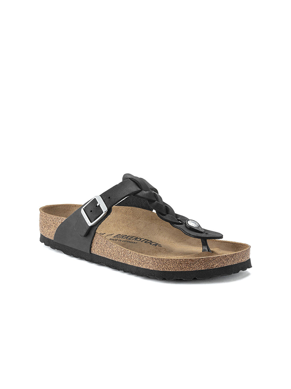 Siyah Kadın Terlik 1021349 GIZEH LEOI BRAIDED Black-1