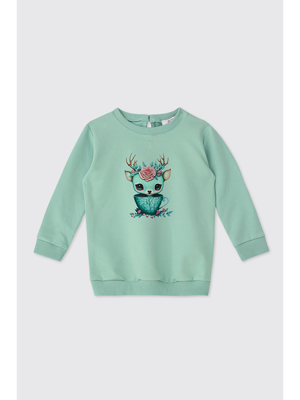 Yeşil Kız Bebek Mint Eşofman Takımı-1