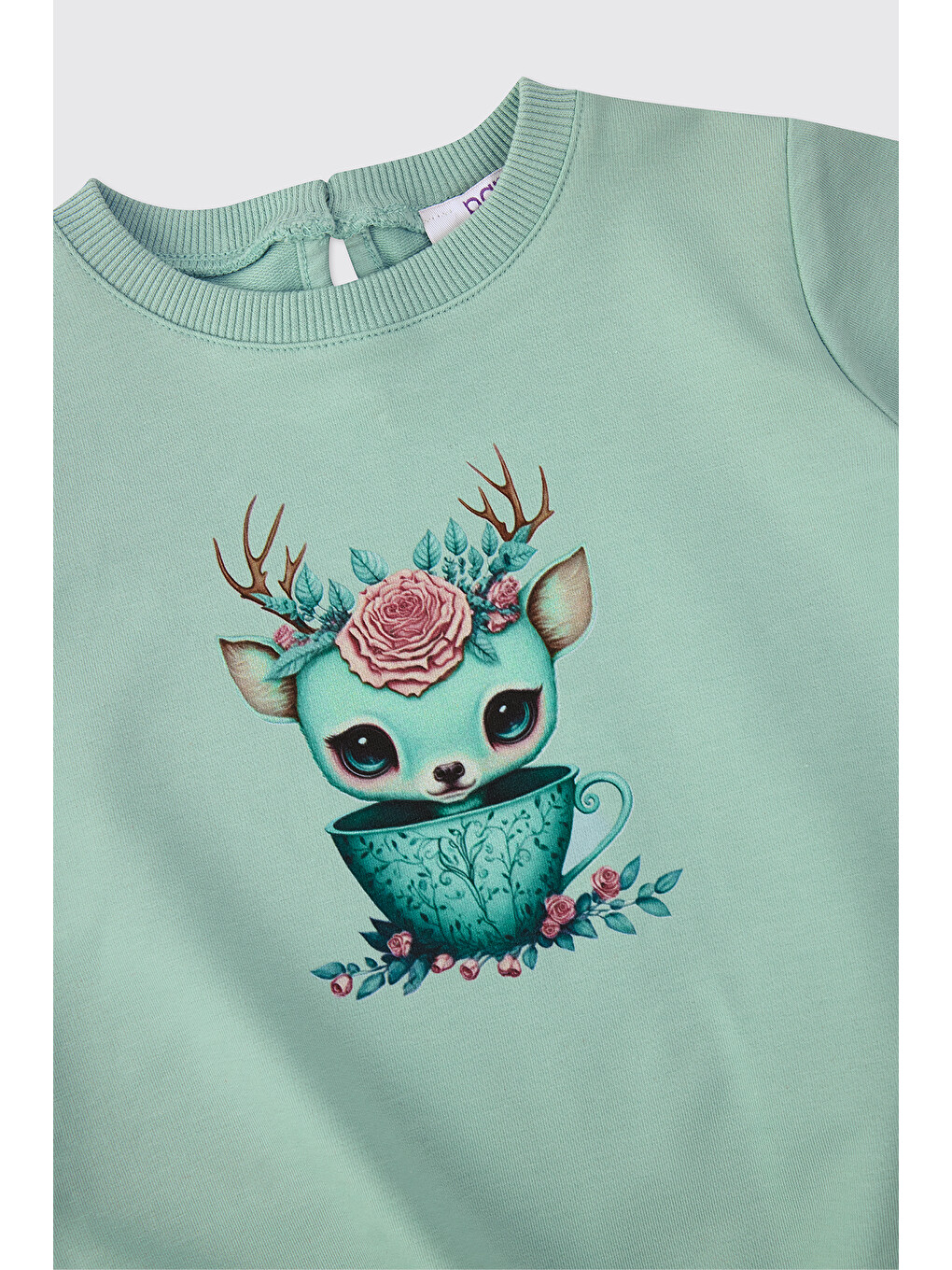 Yeşil Kız Bebek Mint Eşofman Takımı-3