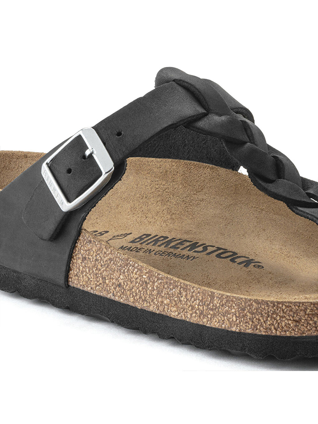 Siyah Kadın Terlik 1021349 GIZEH LEOI BRAIDED Black-3