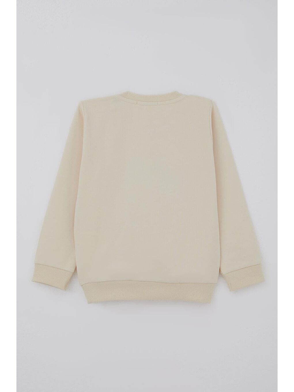 Ekru Erkek Bebek Eşofman Takımı Sevimli Ayıcık Aplikeli Kolej Model Krem (9 Ay-3 Yaş)-3