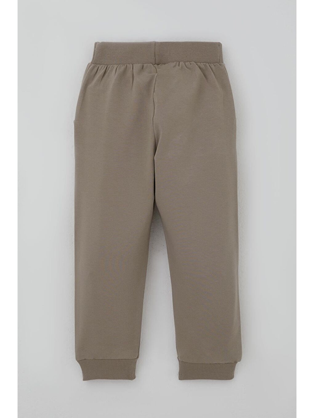 Ekru Erkek Bebek Eşofman Takımı Sevimli Ayıcık Aplikeli Kolej Model Krem (9 Ay-3 Yaş)-4