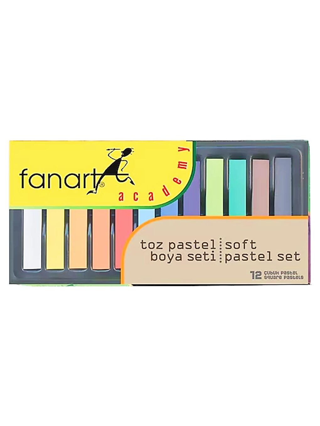 Academy Toz Pastel Seti 12 Renk