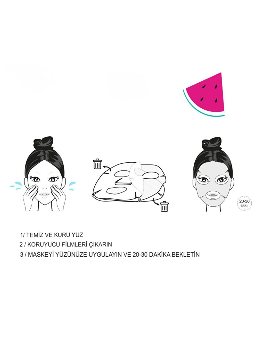 Meyve Serisi Nemlendirici Yüz Maskesi Ananas Hindistan Cevizi-1