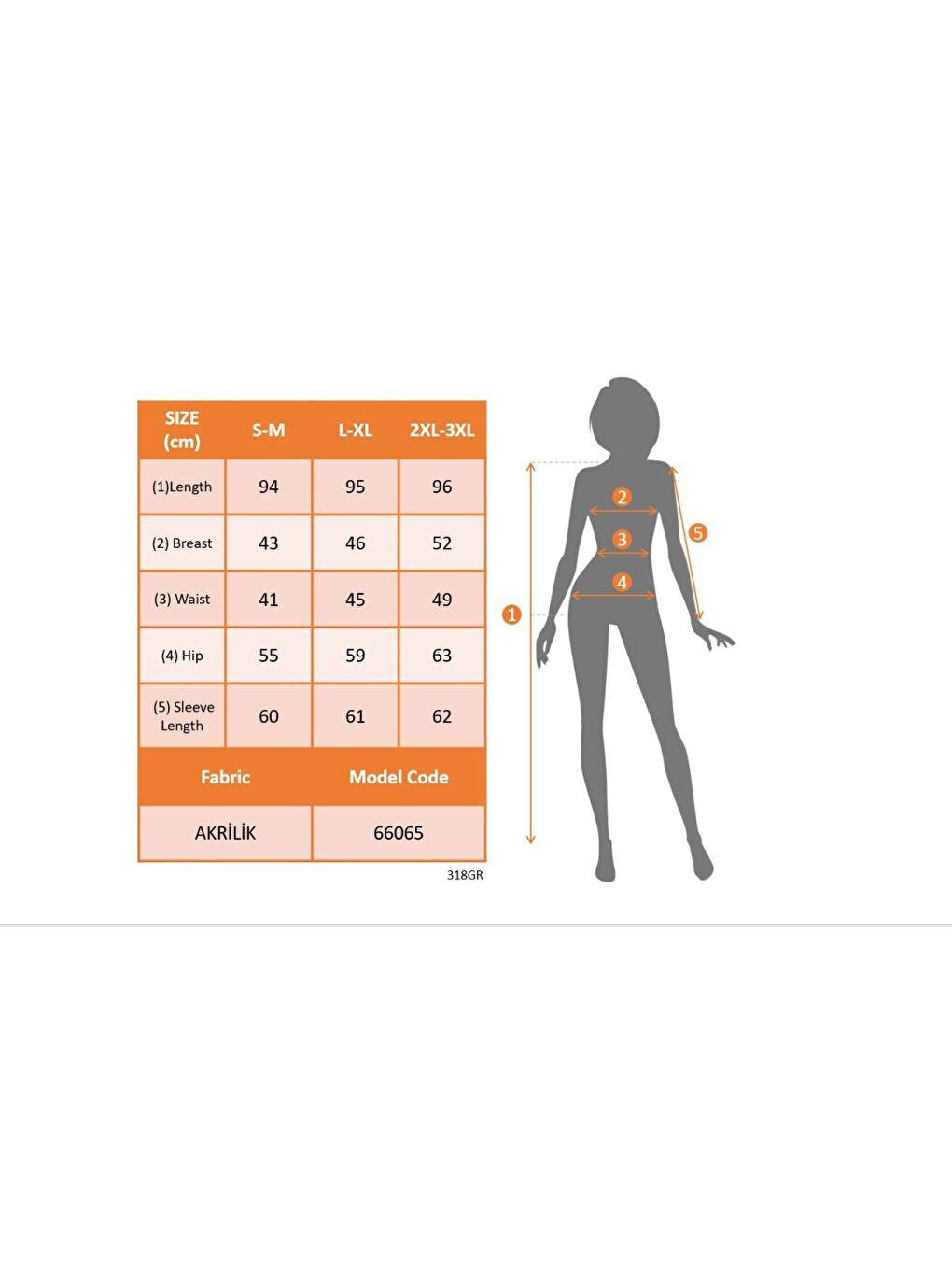 Gri Kadın Uzun Kollu Balıkçı Yaka Salaş Kusa Akrilik Elbise-3
