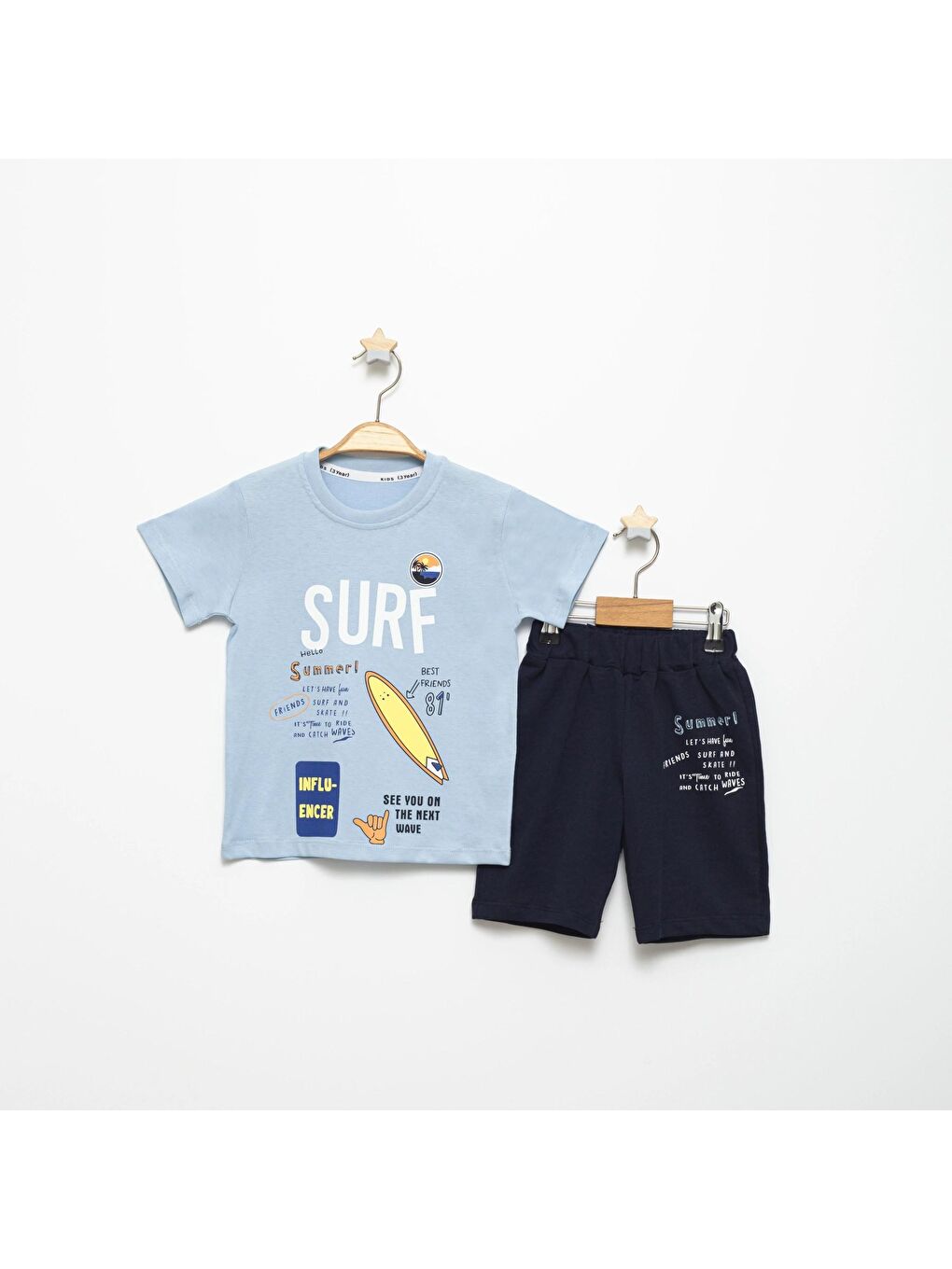 Myhanne Mavi Surf Summer Baskılı Takım 15218