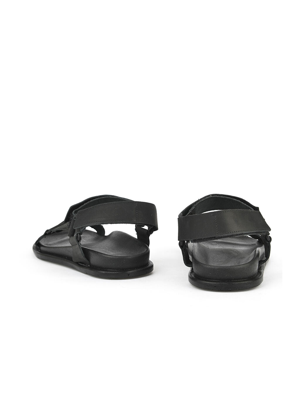 Erkek Hakiki Deri Sandalet 1511052Z5351 Siyah-2