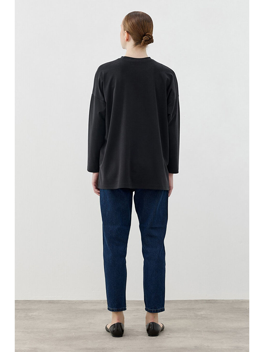 Merwish Spor Model Bluz Tunik 1807 Siyah-2