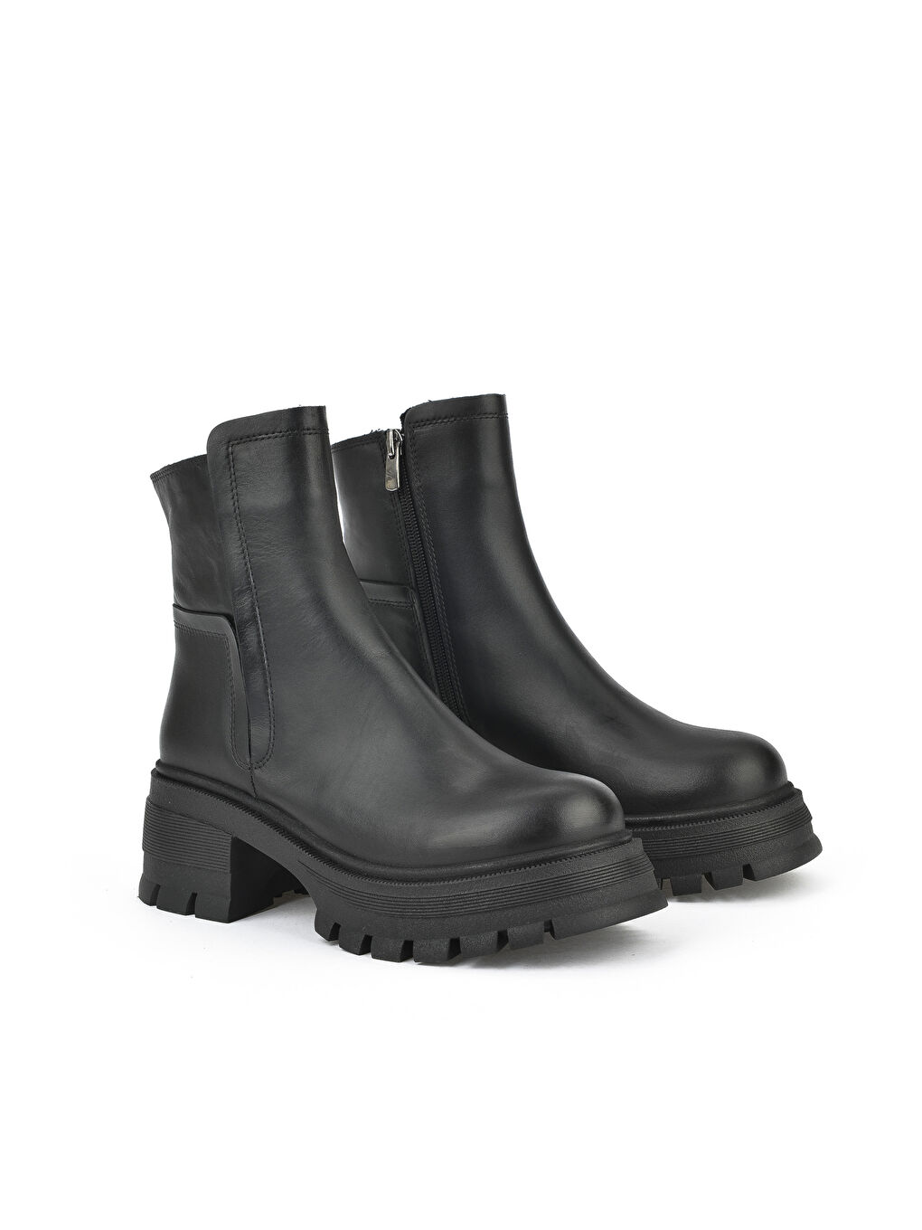 Kadın Hakiki Deri Bot 153359Z615 Siyah-3