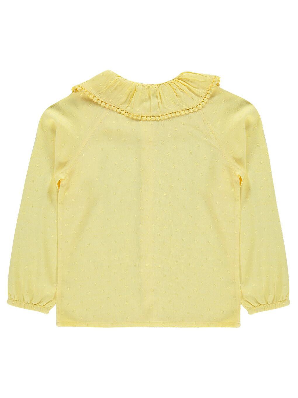 Kız Reglan Kollu Bluz 6-9 Yaş - Sarı-1