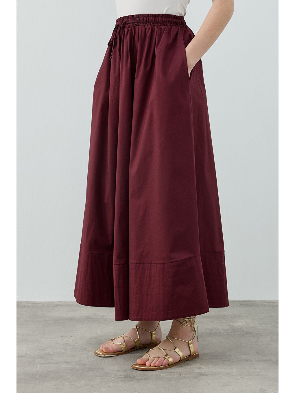 Merwish New Pop Etek 1631 Bordo-1