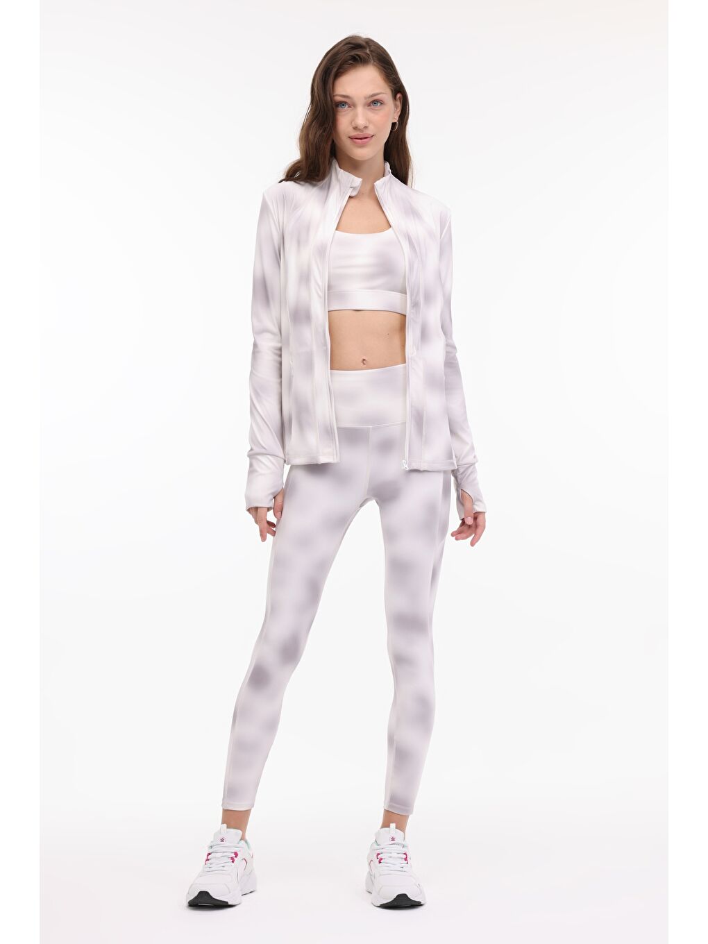 WL LEAH 18GFP903 4PR Gri Kadın Eşofman Üstü-2