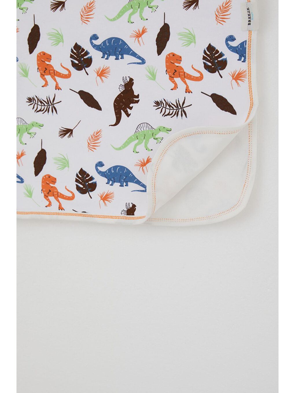 Yenidoğan Bebek Battaniyesi Dinozor Krallığı Beyaz (80 X 90 Cm)-2