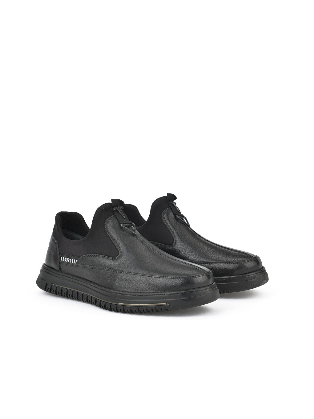 Erkek Hakiki Deri Ayakkabı 1531040ZK2402 Siyah-3