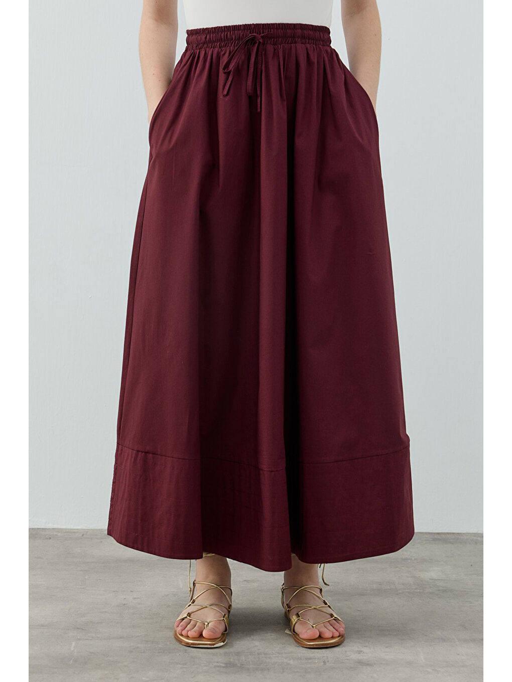 Merwish New Pop Etek 1631 Bordo-3