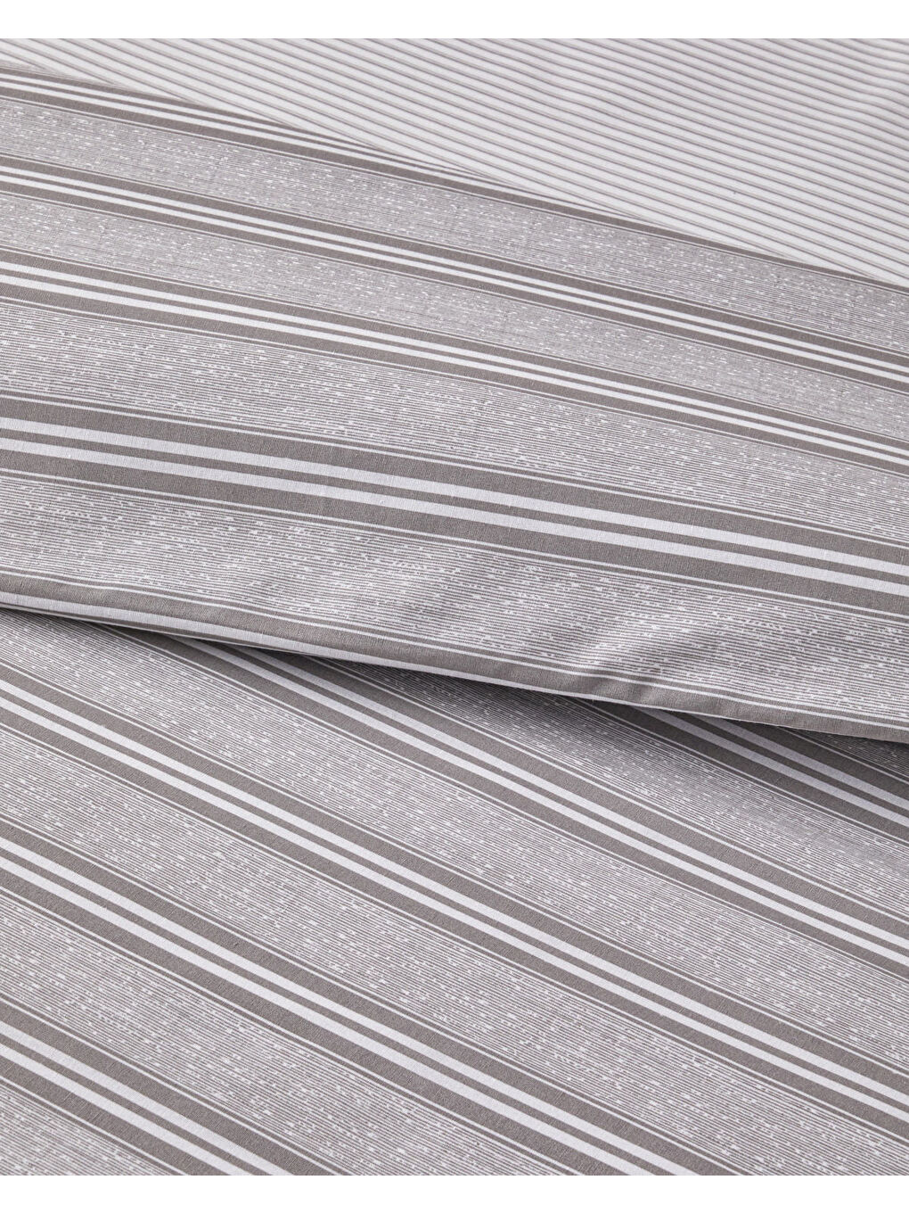 Sleek Lines Kolay Ütülenir Tek Kişilik Nevresim Takımı 160x220 cm Gri-3