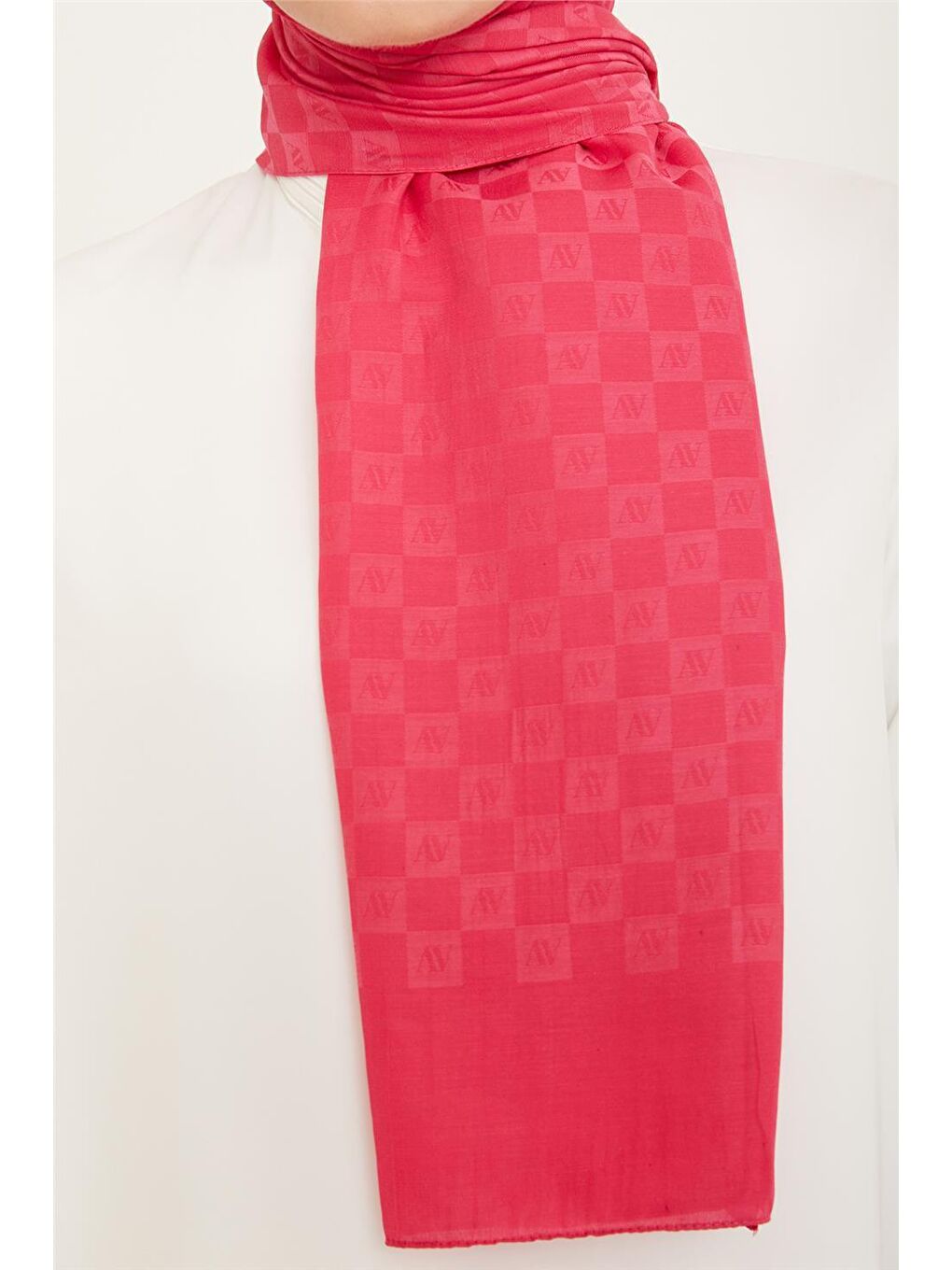Pembe Trend P.Monogram Şal2 52-1