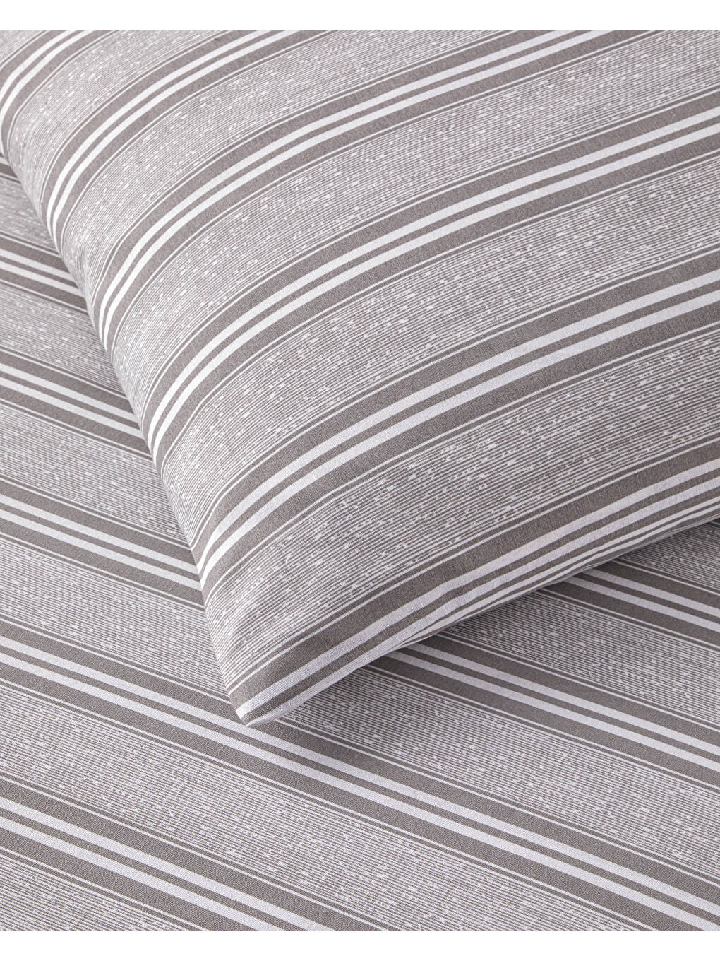 Sleek Lines Kolay Ütülenir Tek Kişilik Nevresim Takımı 160x220 cm Gri-4