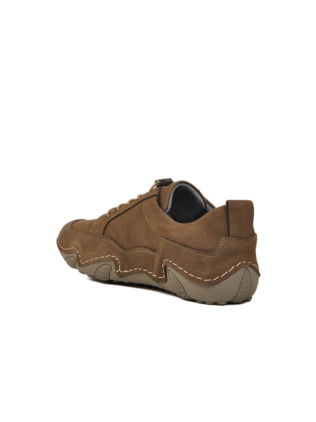 Gri Hakiki Deri Kadın Casual Ayakkabı 125-S Z-3