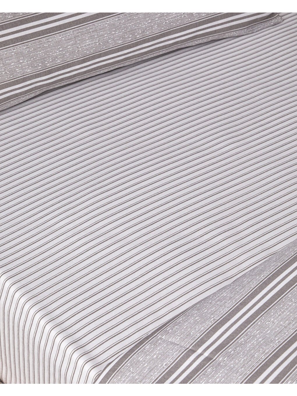 Sleek Lines Kolay Ütülenir Tek Kişilik Nevresim Takımı 160x220 cm Gri-5