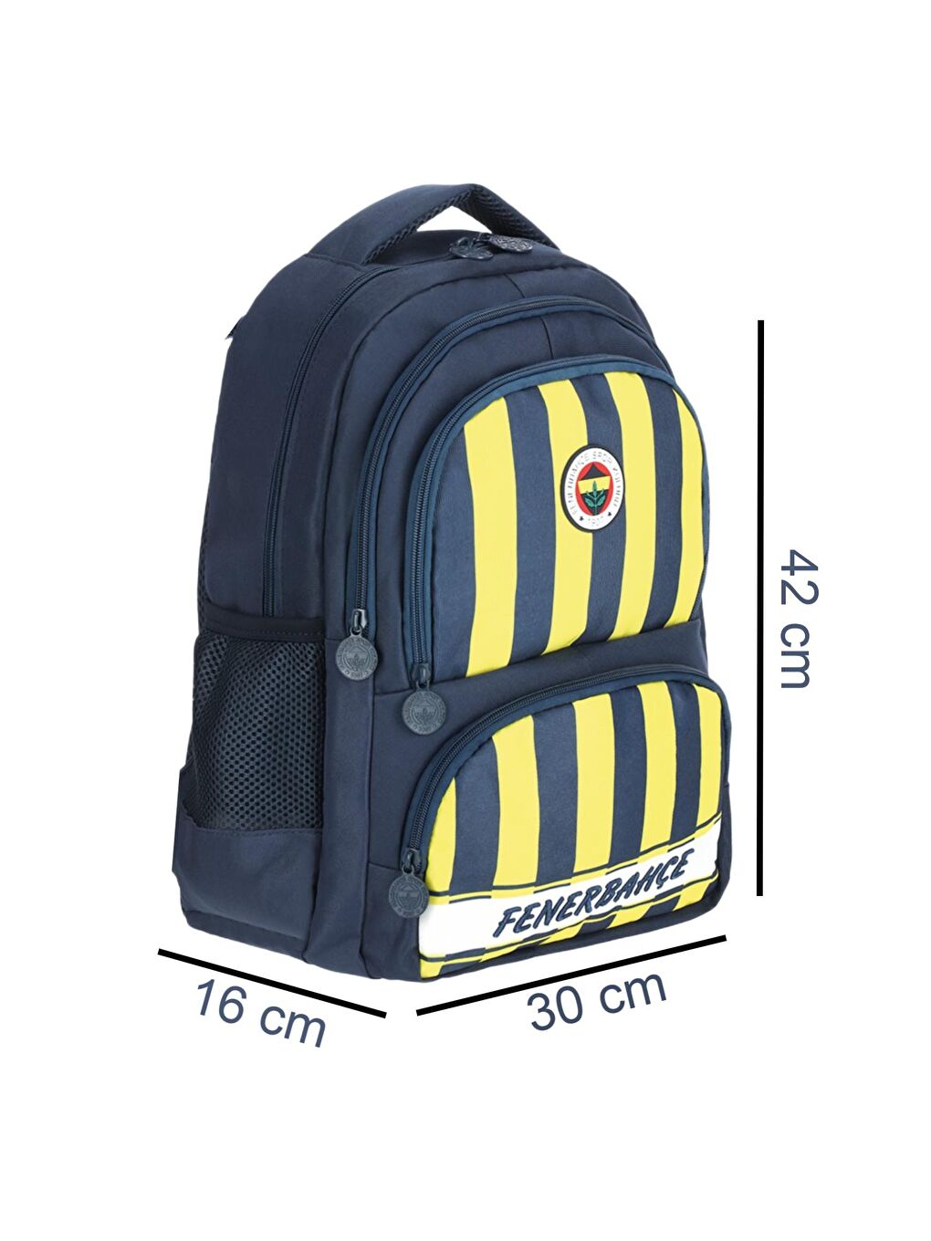 3 Bölmeli Çubuklu Okul Sırt Çantası (25739)-1