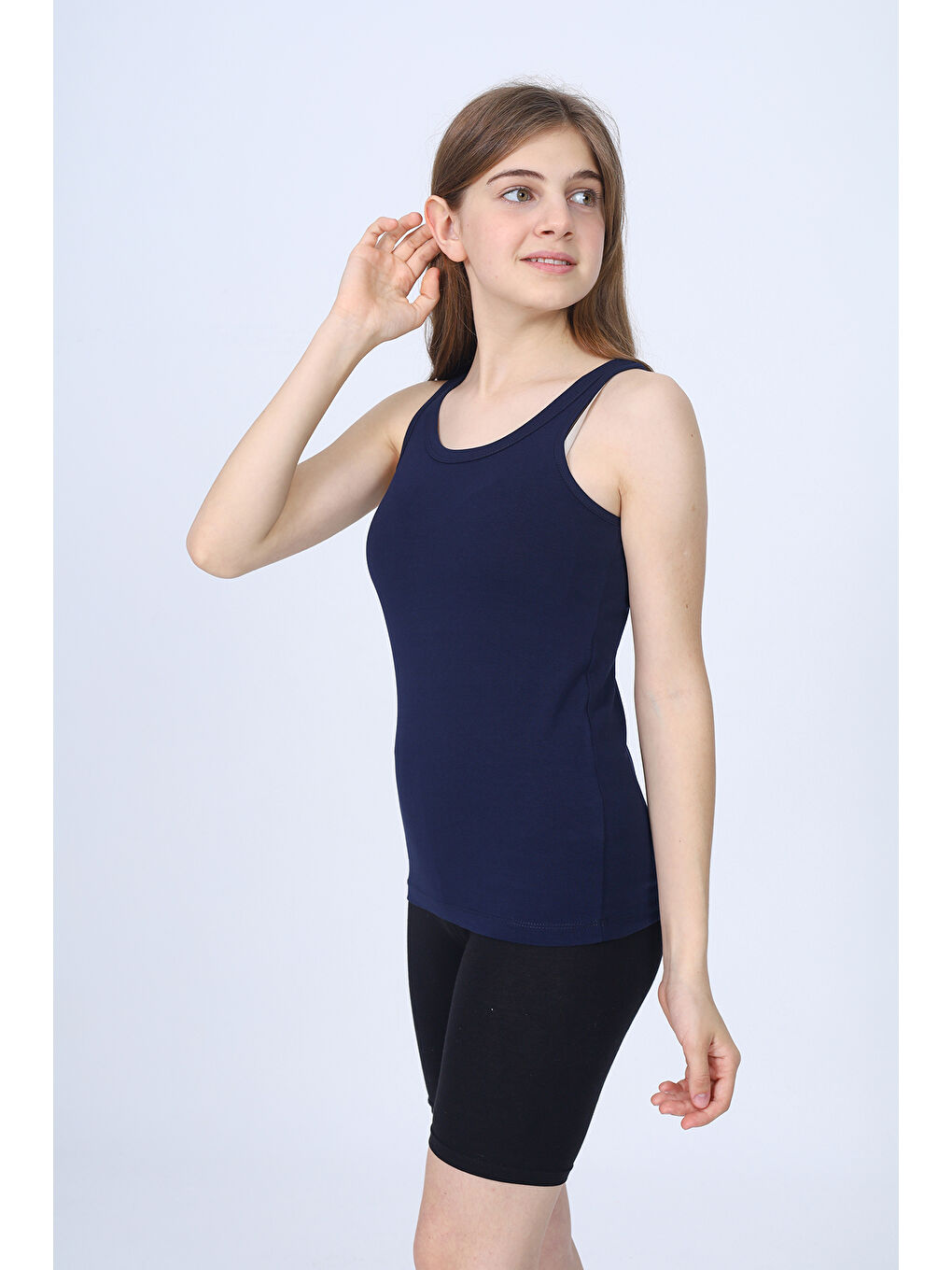 Lacivert Kız Çocuk Atlet-1