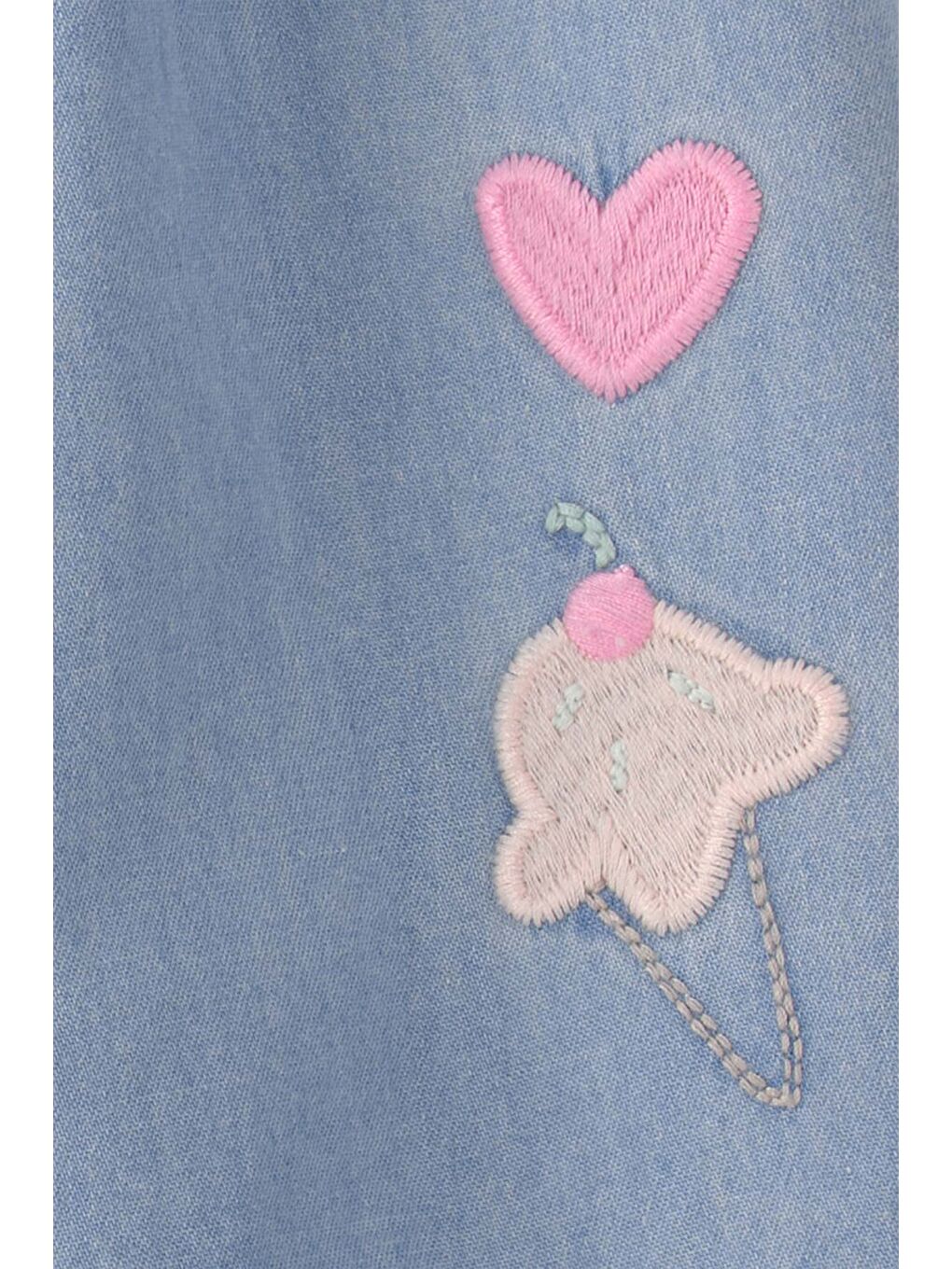 Kız Bebek Tulum 3 Ay-24 Ay Mavi-3