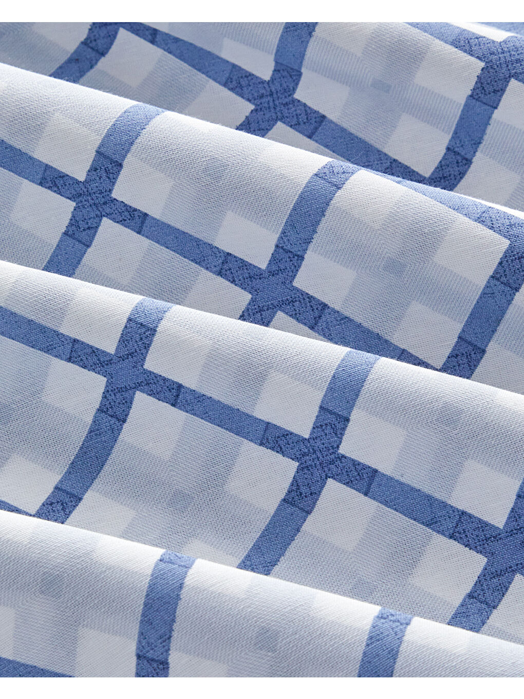 Natural Whirl Kolay Ütülenir Tek Kişilik Nevresim Takımı 160x220 cm Mavi - Bej-4