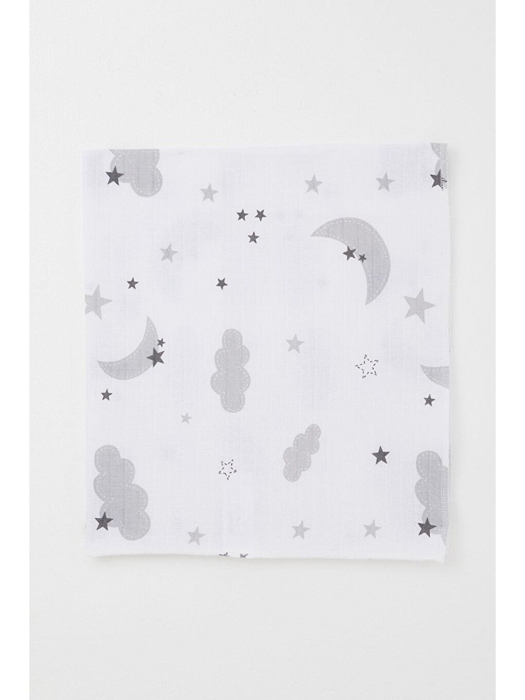 Yenidoğan Bebek Müslin Battaniye Gökyüzü Temalı Ekru (77 X 93 Cm)-1