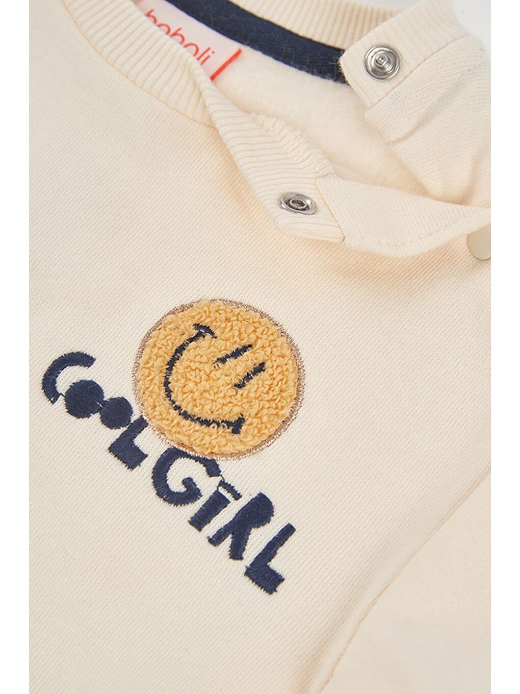 Çiçek Desenli Sweatshirt 2 Yaş-6 Yaş Ekru-4