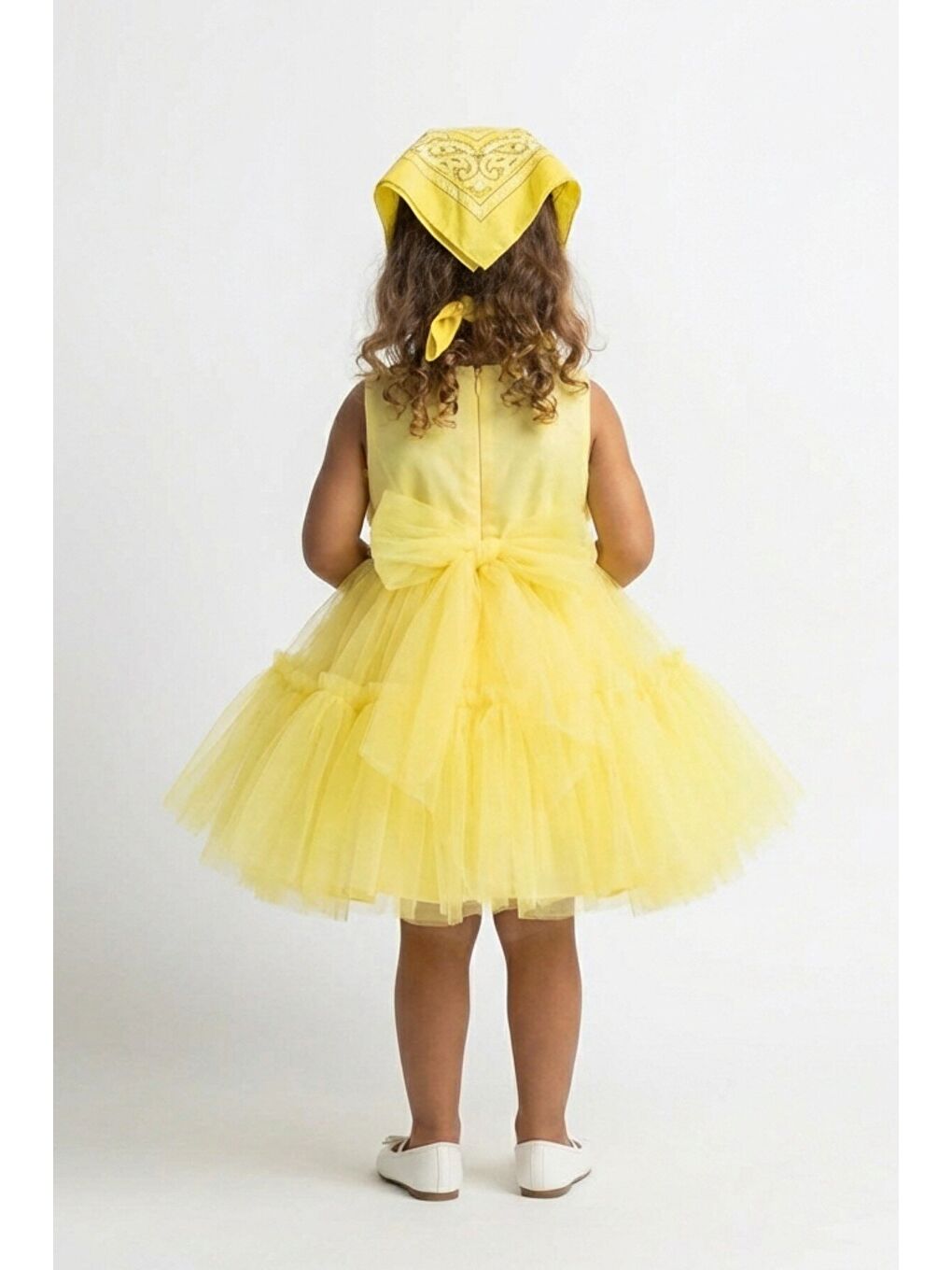 Sarı Kız Çocuk Abiye-2