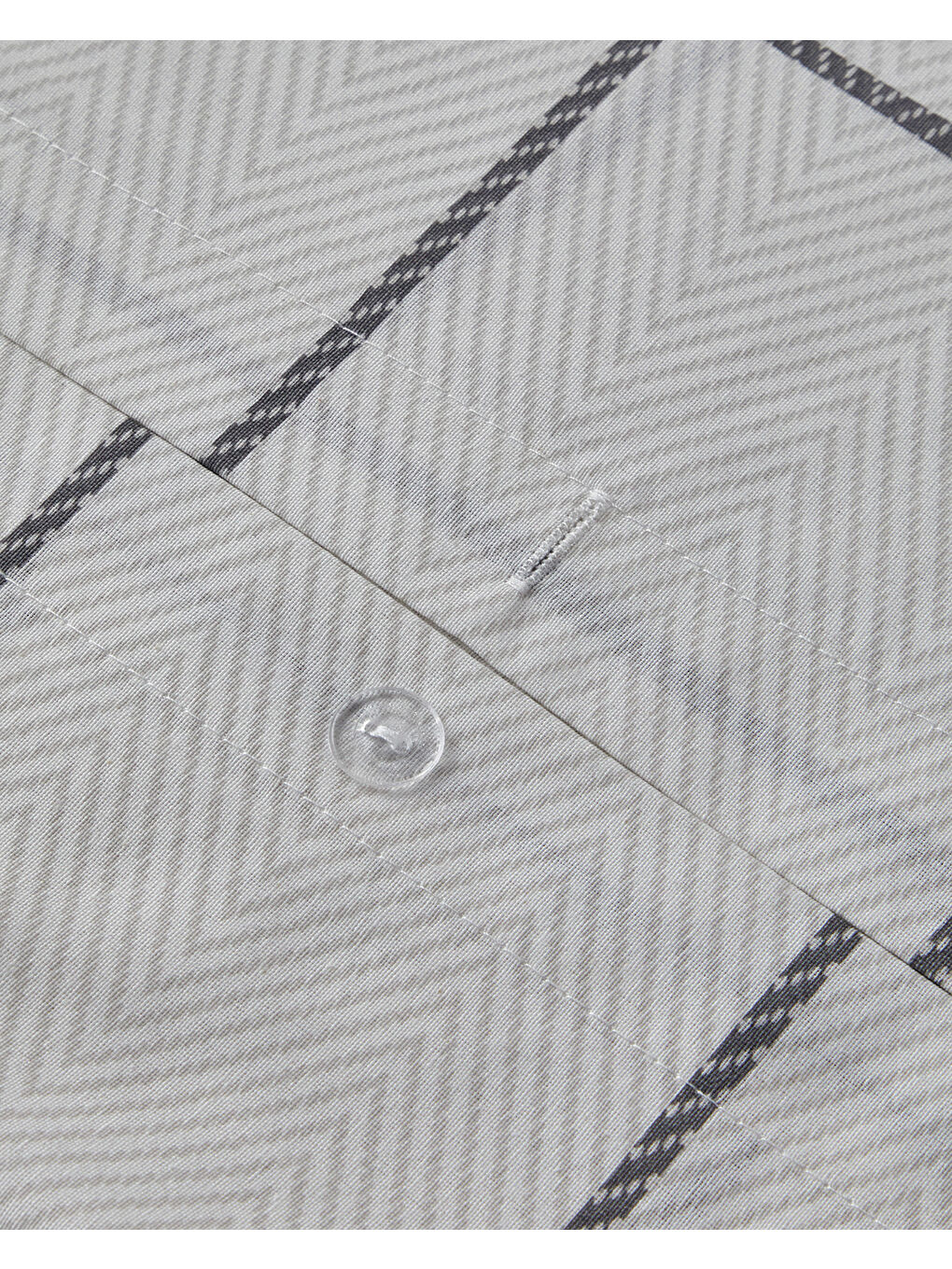 Plaid Wave Kolay Ütülenir Tek Kişilik Nevresim Takımı 160x220 cm Gri-5