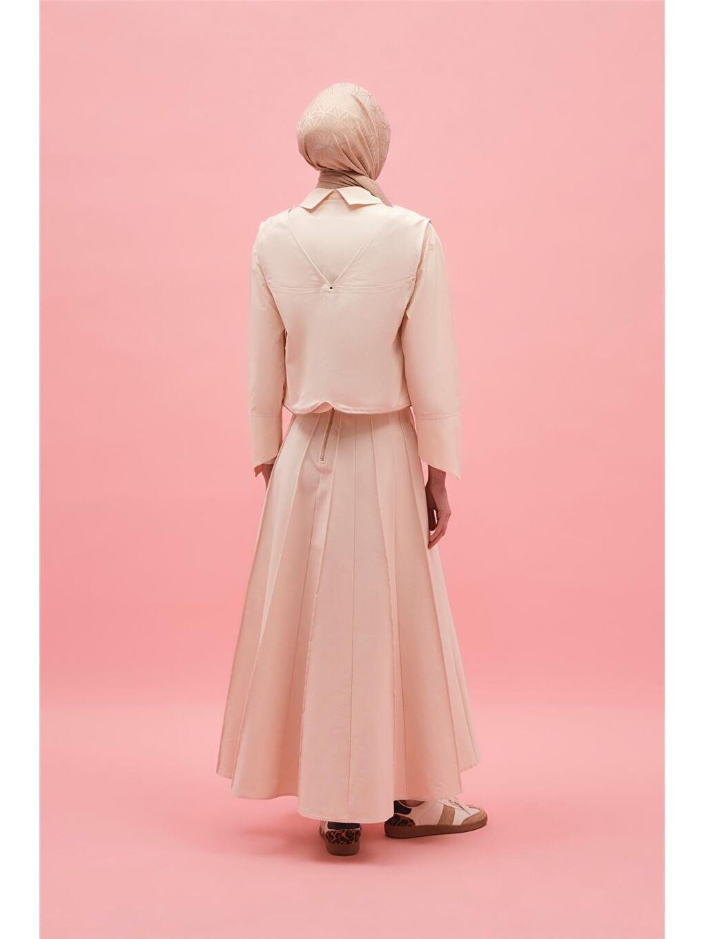 Ekru Fonksiyonel Çanta Olabilen Yelek 25Y4505 Naturel-3