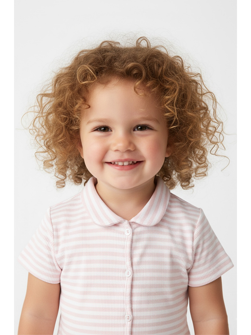 Kız Çocuk Pembe Çizgili Fitilli Kaşkorse Alt Üst Takım-1