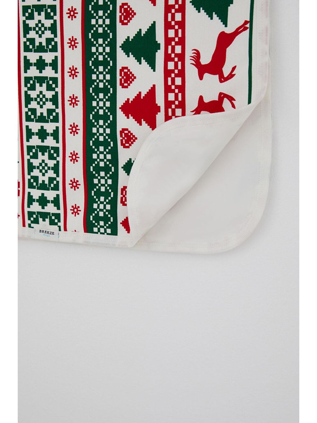Yenidoğan Bebek Battaniyesi Yılbaşı Temalı Ekru (75 X 85 Cm)-2