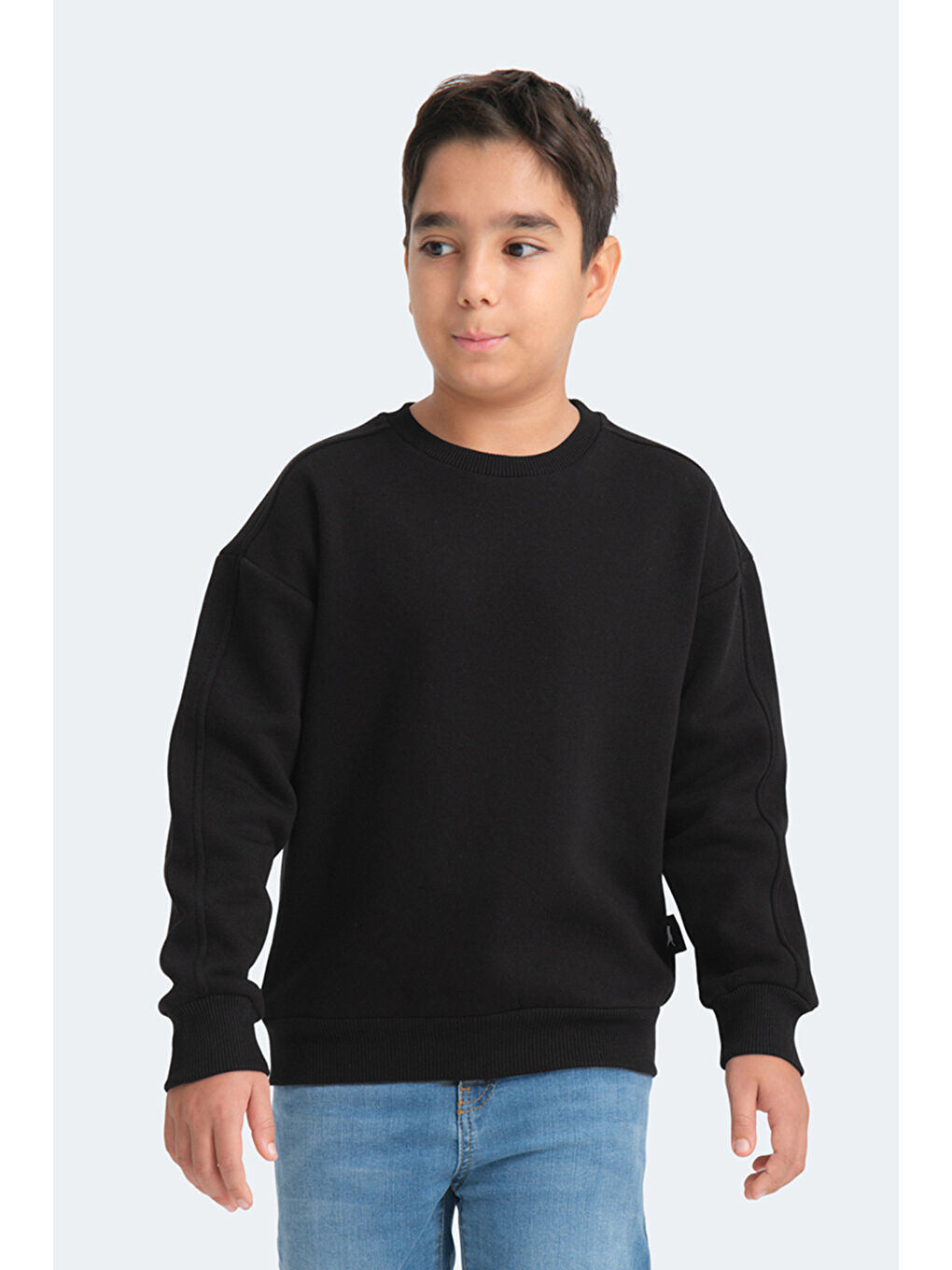 Karışık LOGAN 2 li set Unisex Çocuk Siyah -Taş Gri Sweatshirt-7