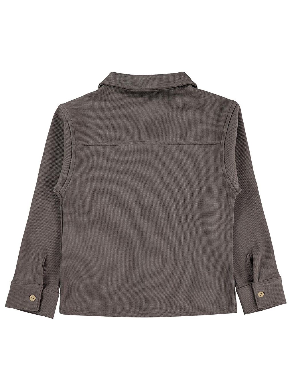 Boys Basic 10-13 Yaş Gömlek - Kahverengi-1