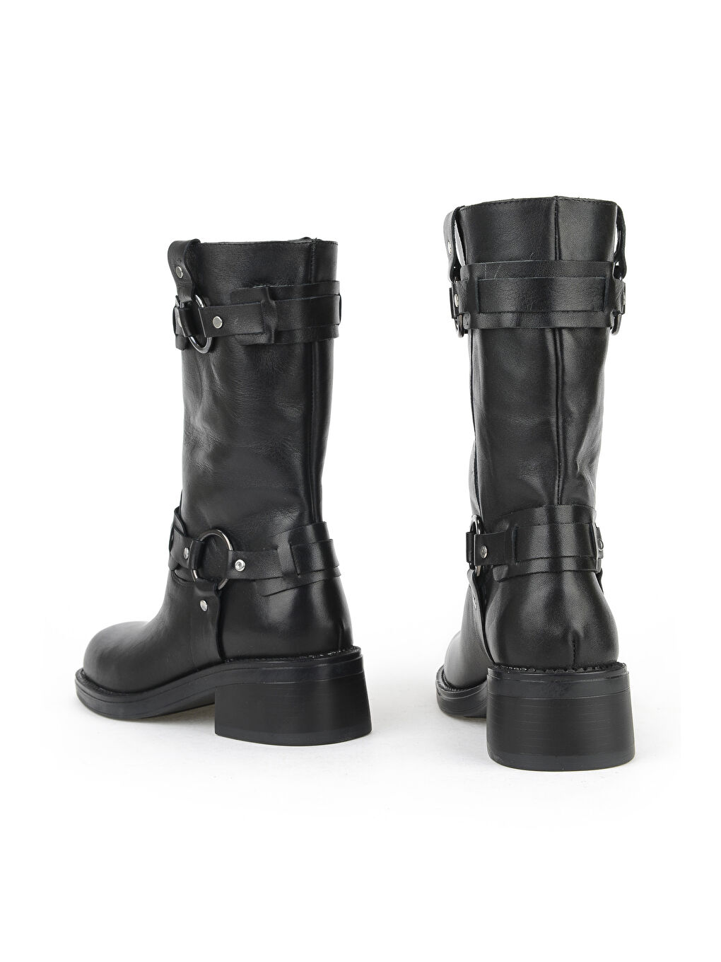 Kadın Hakiki Deri Çizme 1531022Z7619 Siyah-2