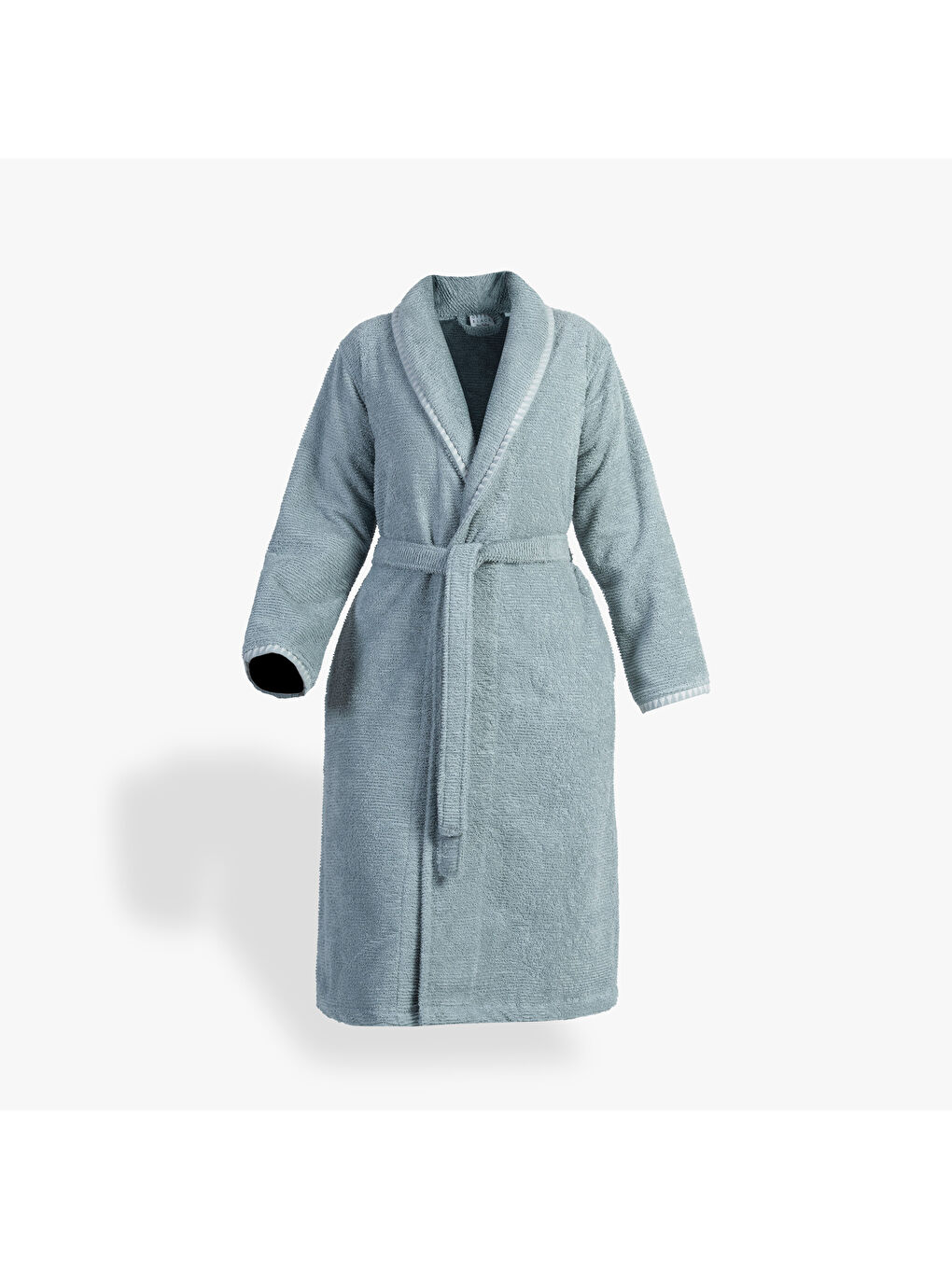 Turkuaz Tria Kadın Bornoz %100 Pamuk Jakarlı Mint