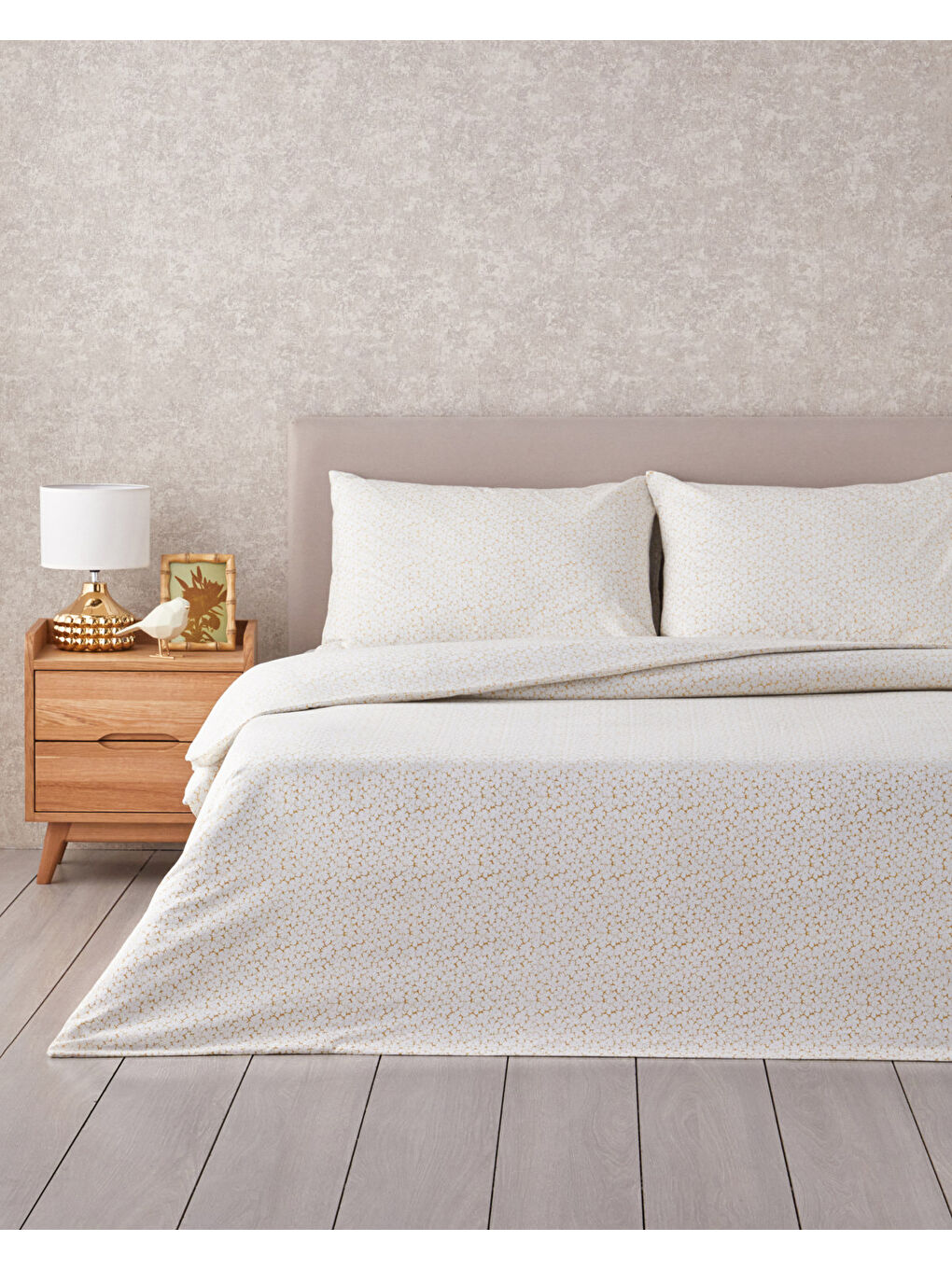 Sweet Violet Kolay Ütülenir Tek Kişilik Nevresim Takımı 160x220 cm Yağ Yeşili-1