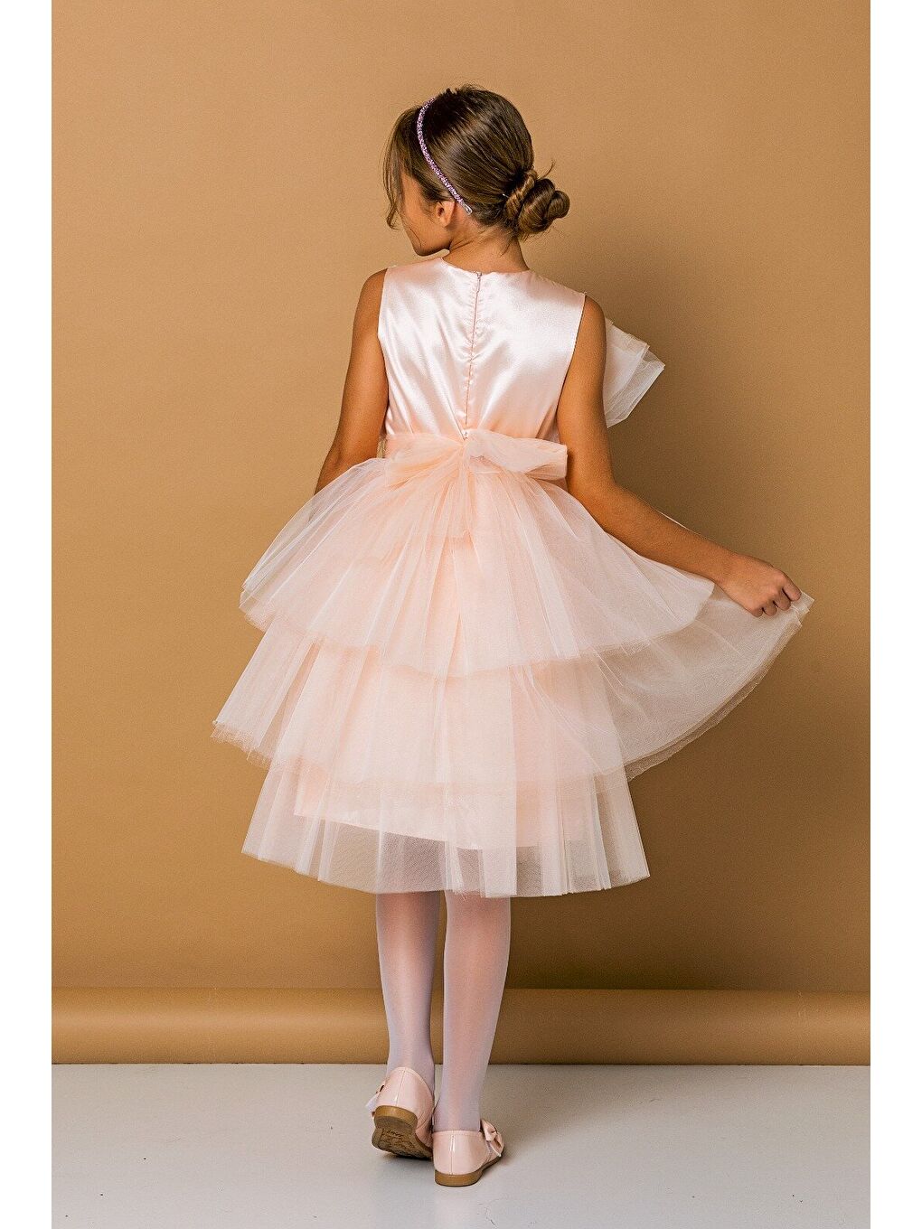 Pembe Kız Çocuk Abiye-1