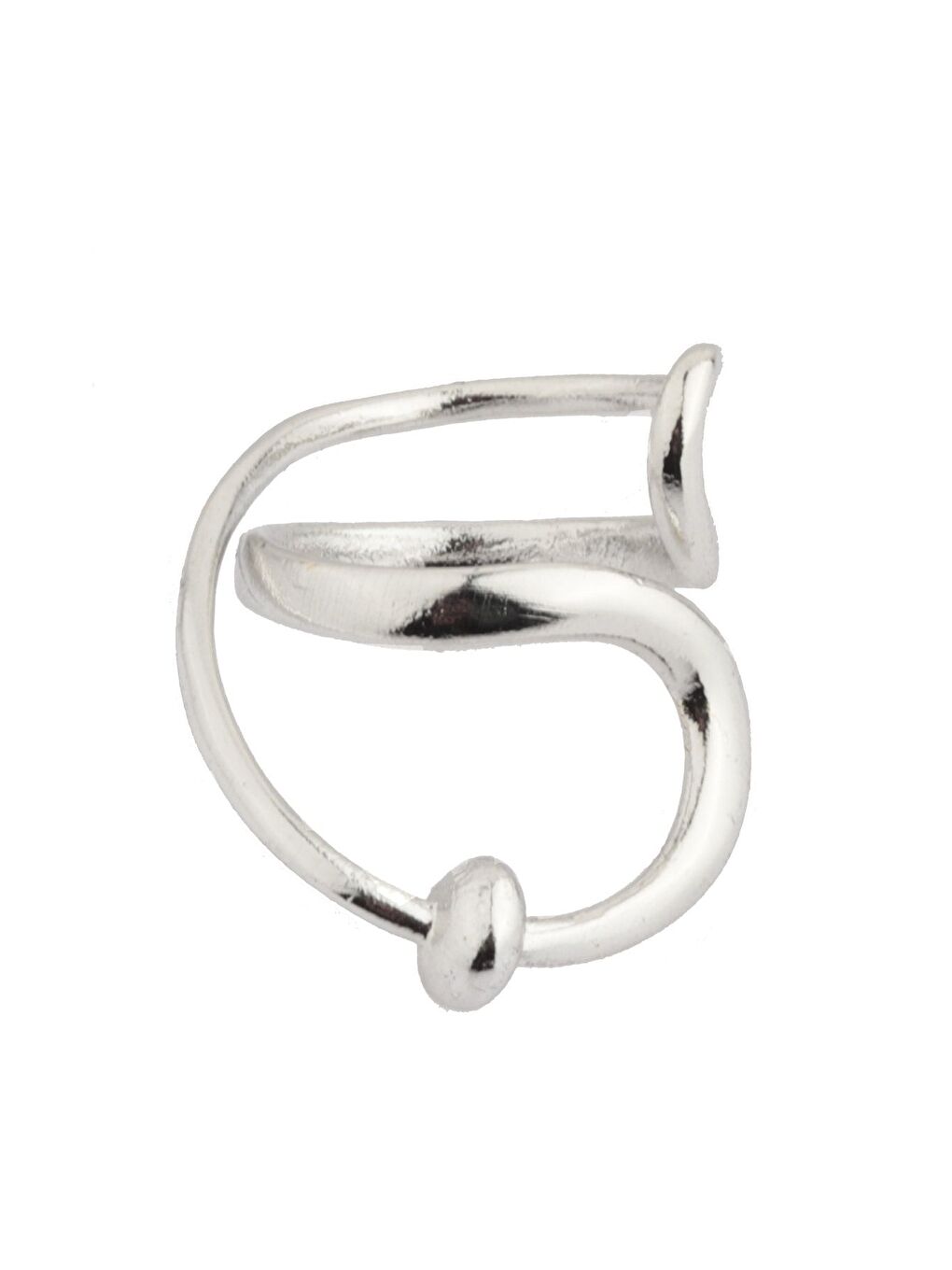 Gri Kadın Altın Renk Lak Kaplama Dolama Model Ayarlanabilir Tasarım Yüzük