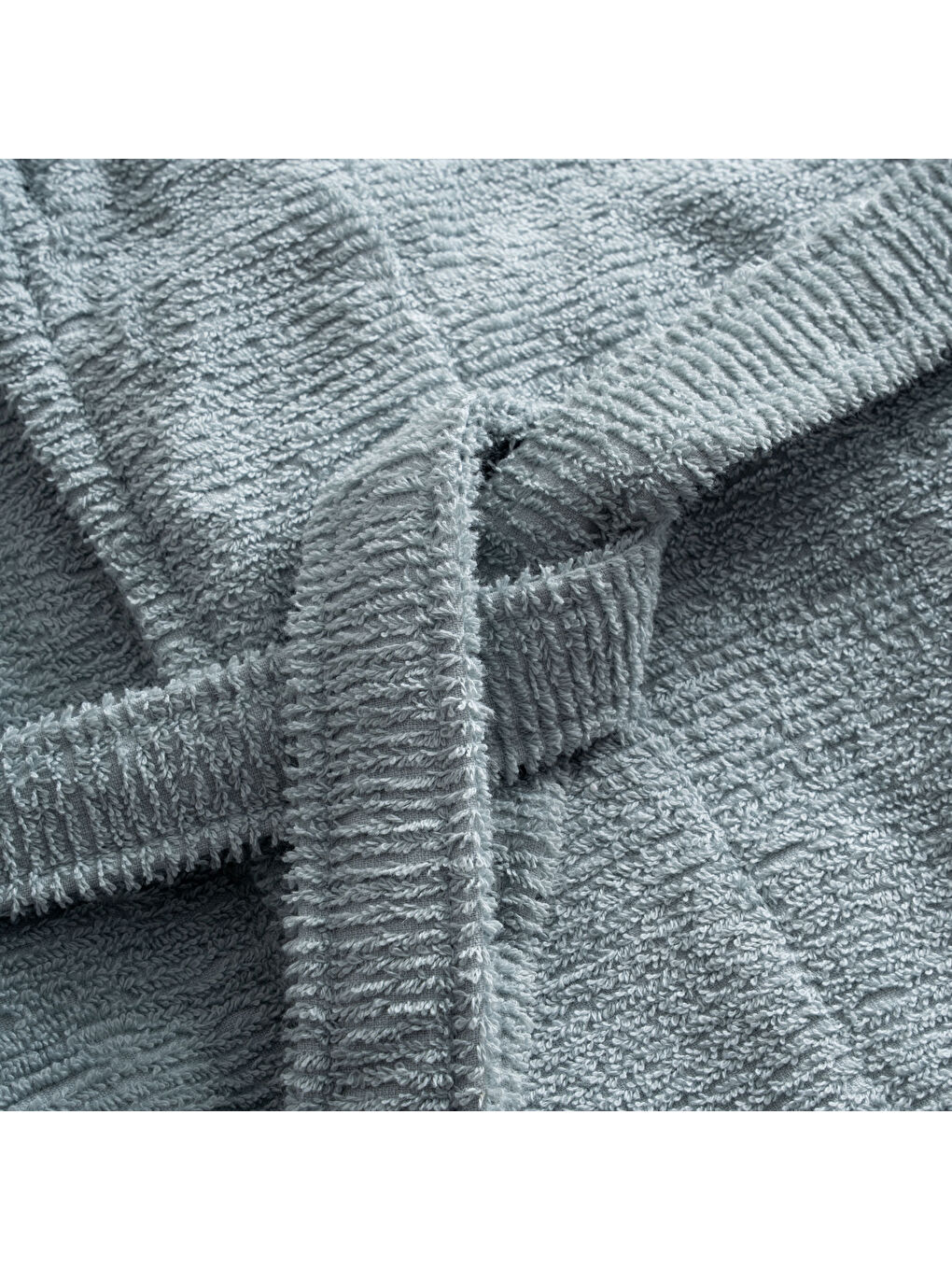 Turkuaz Tria Kadın Bornoz %100 Pamuk Jakarlı Mint-3