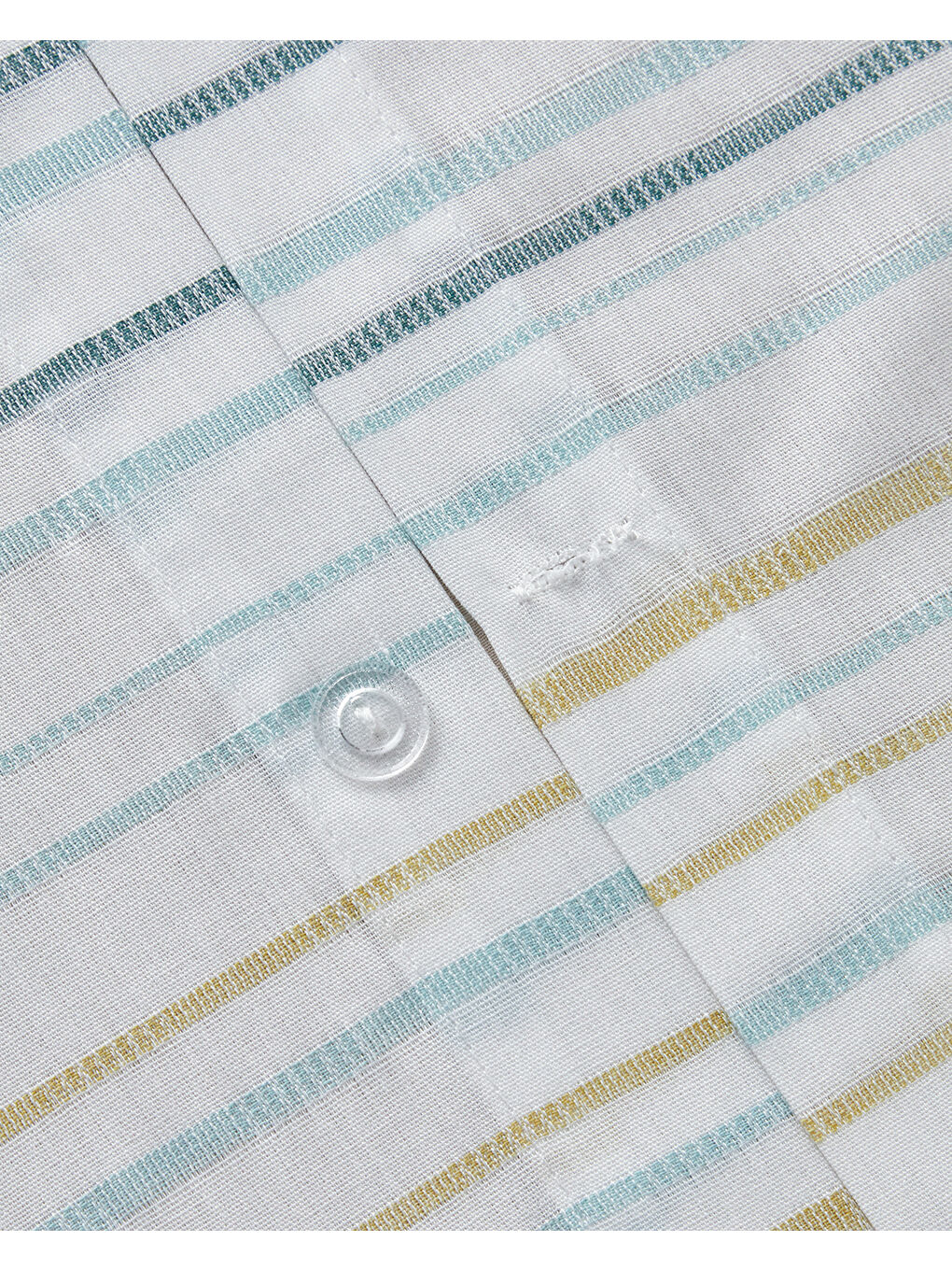 Yeşil Cosmic Line İpliği Boyalı Tek Kişilik Nevresim Takımı 160x220 cm Seledon-3