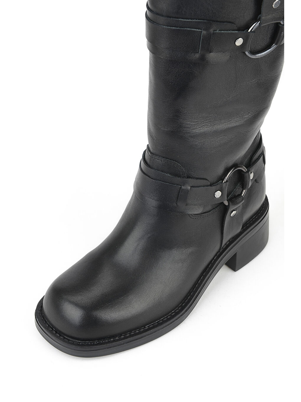 Kadın Hakiki Deri Çizme 1531022Z7619 Siyah-5