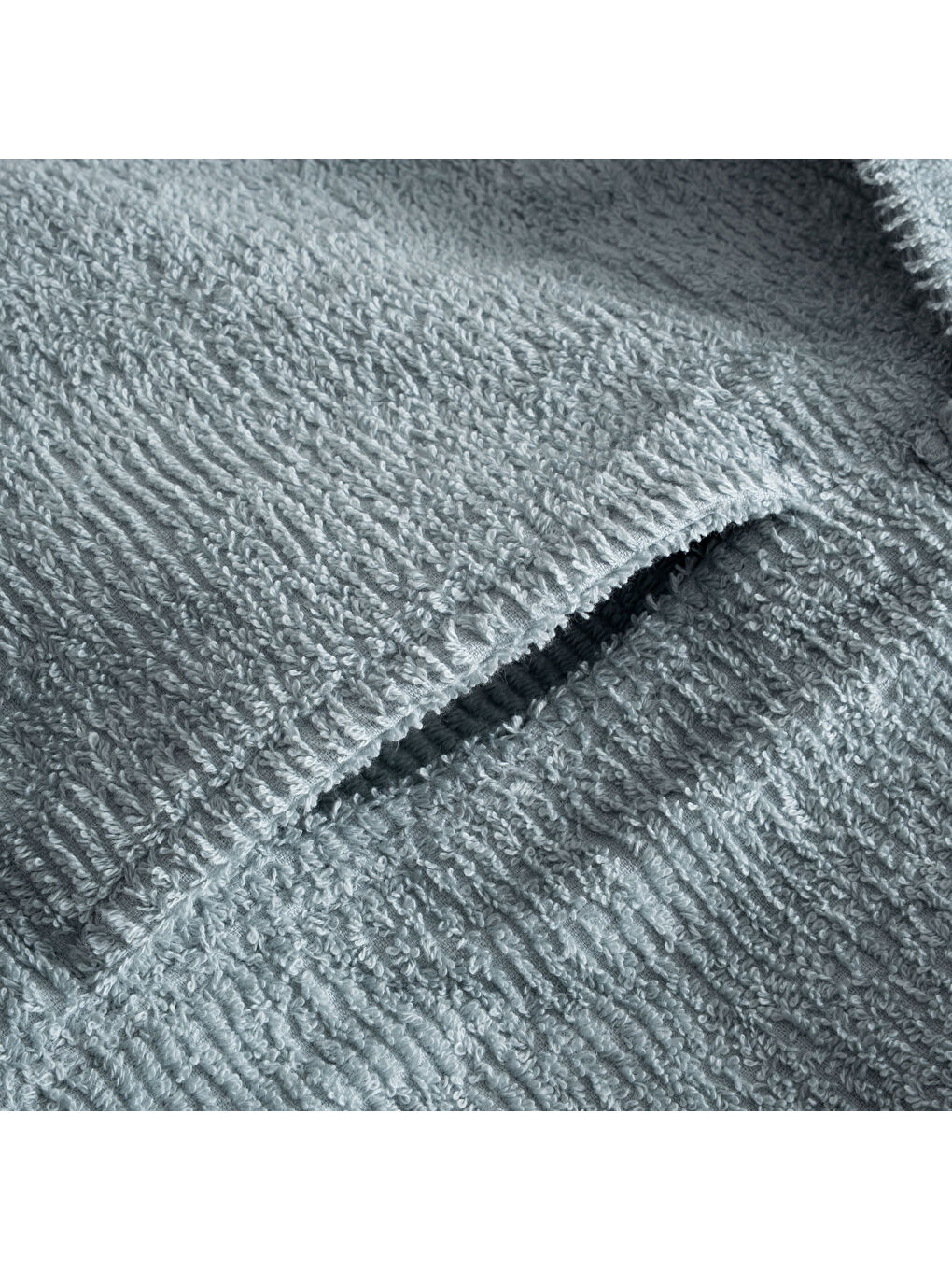 Turkuaz Tria Kadın Bornoz %100 Pamuk Jakarlı Mint-4