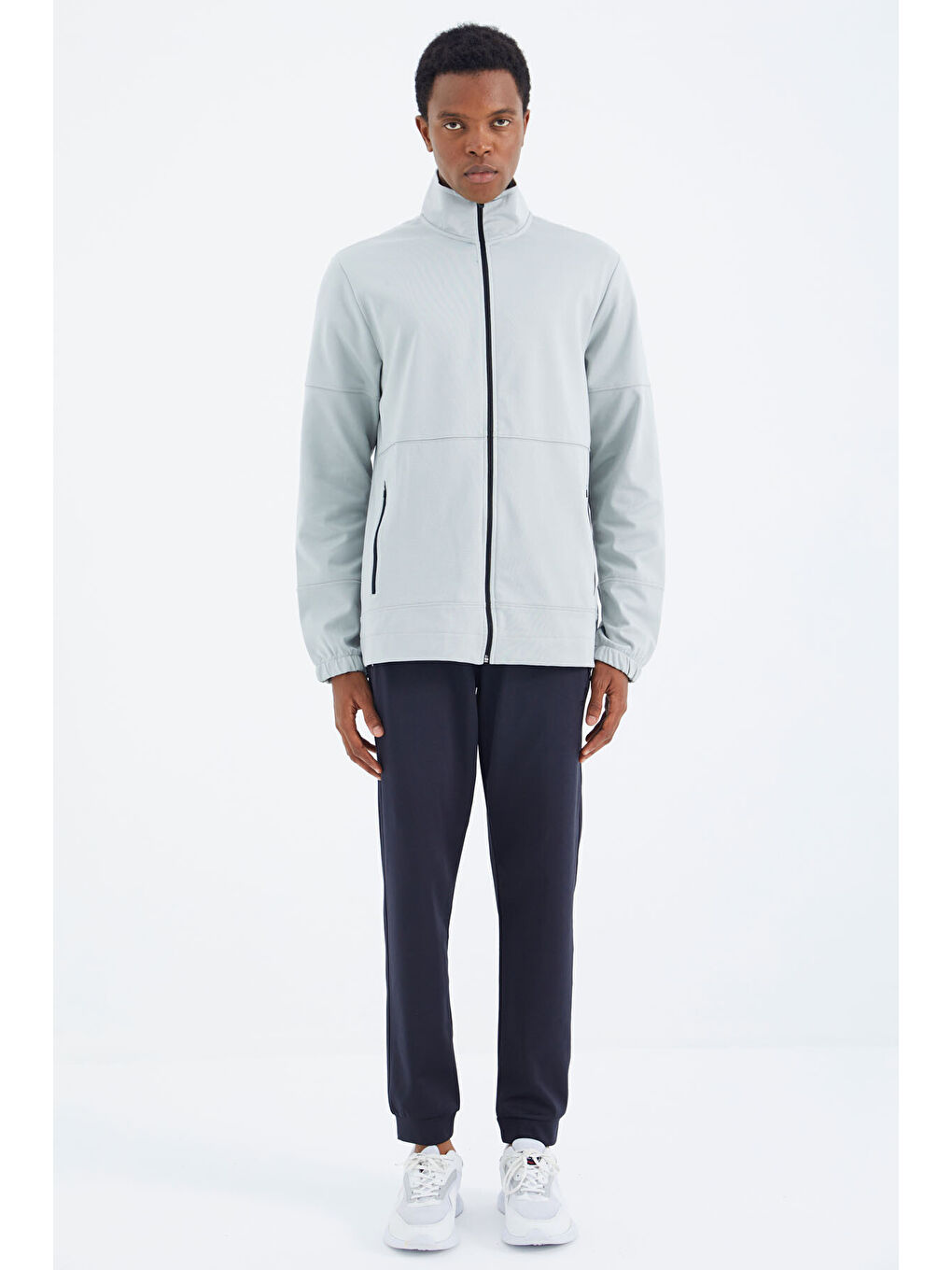 Antrasit Bağcıklı Cep Detaylı Rahat Kalıp  Erkek Jogger Eşofman Altı - 84993